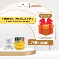 COMBO of 2 FACE CREAM HM STORE (FACE WHITENING CREAM 20GRAM AND FACE MElasma and Freckles 20GRAM) Sk
