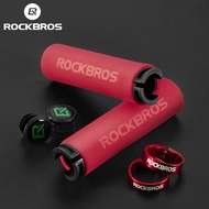 ROCKBROS MTB Silicone Sponge Handlebar Grips Anti-skid Shock-absorbing Soft Bike Grips Ultraight Cycling Handlebar