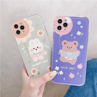 灰紫色兔仔熊仔bear iPhone 12 iPhone 11 X XR XS Max 7P 8P SE2手機殼case Pro Max, Pro, Mini