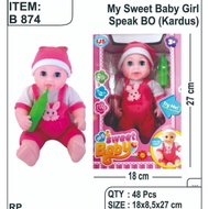 B 874 - Baby Pacifier Hat Baby toy can sing, box packaging B874