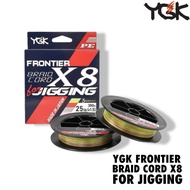YGK - FRONTIER BRAID CORD X8 FOR JIGGING 200M/300M BRAIDED LINE