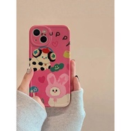 realme 11x 5g casing casing realme c15 Pink Cartoon Rabbit Suitable for realme gt8pro Phone Case neo
