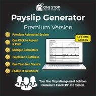 Premium Excel Payslip Generator – Auto EPF/SOCSO/EIS, PDF & Email