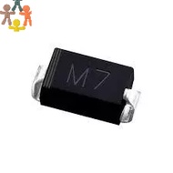 10 rectifier diodes M7 1N4007 SMD 1A 100V