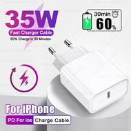 PD 35W Fast Charger For iPhone 13 12 11 14 15 Pro Max USB C Charger For iPhone 7 8 Plus X XR XS Type-C Fast Charging Accessories
