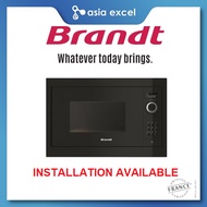 BRANDT BMS6115B 26L BLACK BUILT-IN MICROWAVE OVEN