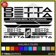 ۩ ∱ ∤ BETTA Sticker Decal Vinyl for Mountain Bike and Road Bike
