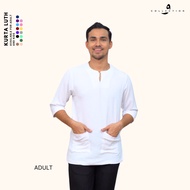 Kurta Luth Lengan 3 suku - Three Quarter Tiga Suku kain CEY crepe Ironless stretchable tak panas Waw