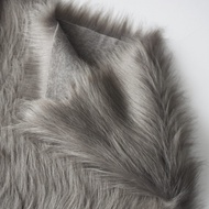 JINTU | DIY Crafting Grey Faux Fur Fabric 8cm