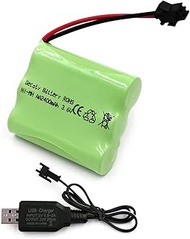 3.6 V Battery Pack, NI-MH AA Battery, 2400 mAh Rechargeable Battery, with USB Charging Cable and SM 