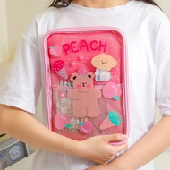 Samsung Tab S3 S4 S5e S6 S7 A7 Tablet Bag Cartoon Pouch Case Kid Cute Sleeve Bag Premium Handbag Motif Transparan Sarung Tablet