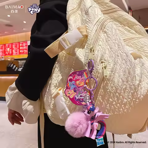 My Little Pony Animation Peripheral Kawaii Bag Pendant Keychain Twilight Sparkle Rainbow Dash Bag Ha