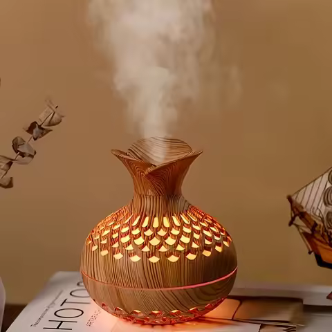 Flower Humidifier Light Sound Humidification Colorful Atmosphere Light Bedroom Office Desktop Decora