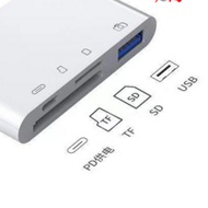 Four-In-One Adapter Apple SD Card/FT Card/USB/lightning
