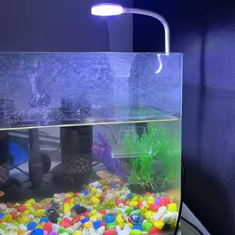 5V USB Power Mini LED Fish Tank Lamp 3W Energy-saving For Small Size Fish Tank Anti-splash Water Cli