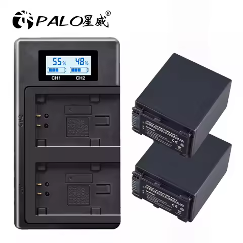 Palo 3300mAh NP-FV100 NP FV100 Fv100 Battery +LCD Smart Charger For Sony NP-FV30 50 70 HDR-CX150E HD