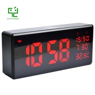 Digital Clock with FM Radio,LED Mirror Display,Alarm Clock Kids with Ultra-Clear and Easy to Use, Home, Office