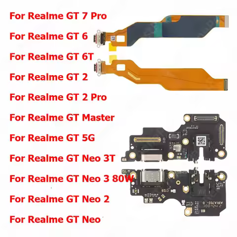 Charge Board For Realme GT 7 6 6T 2 Pro Master 5G Neo 3T 3 Neo3 Neo2 GT7 GT6 GT2 Charging Port Usb C