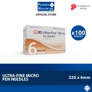 BD Ultra Fine Micro Pen Needle 6mm x 32G (Box of 100's)
