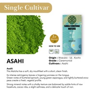 Asahi - wazuka : Ceremonial grade matcha 100% : Single cultivar