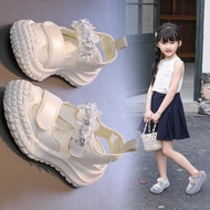 Girls Breathable Sports Sandals 0 Velcro Shoes Little Girls Princess Shoes Mesh Hollow Casual Shoes 