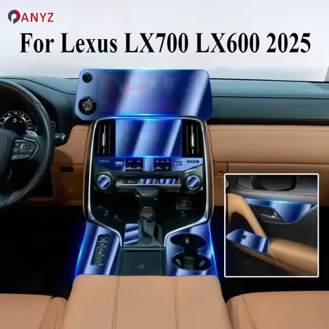 PPF Protection Film For Lexus LX700 LX600 2025 Interior Accessories Transparent TPU Navigation Gear 