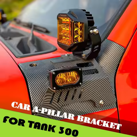 Car A-pillar Bracket Fit for GWM Tank 300 Modified LED Auxiliary Light Cover A-pillar Spotlight Brac