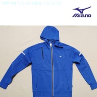 Mizuno Mizuno Mizuno แจ็คเก็ตถักแบบลำลองมีฮู้ดในเมืองมีซิปเสื้อกีฬารัดรูปสำหรับผู้ชายใหม่