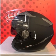 HELMET GIVI OPEN FACE M30.2 PRESTO MATT BLACK ( DOUBLE VISOR )