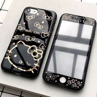 💯全新未試用全包邊‼️黑金Hello Kitty iPhone Case手機保護殼 (部分型號包同款螢幕貼及Home制貼）