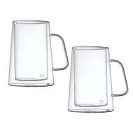 Casa Muutti Double Wall Mone Glass 300ml*2pcs Premium Design Glassware High-Quality Borosilicate Gla