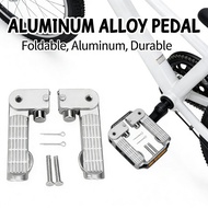 Set Replacement Footrest Pedal Ebike for Foot Rest Ebike Pair Aluminum Alloy Foldable