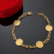 Gelang Emas 916 Rantai Tangan Sauh Dinar Padu 1cm 6 Gram lebih Fashion Wanita Ready Stock Original -
