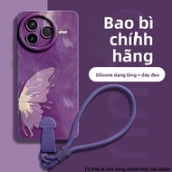 Ốp lưng silicon GGUU cho Xiaomi Redmi K80/K80 Pro/K70 dây đeo có thể điều chỉnh chống rơi bảo vệ toà