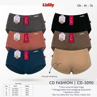 KATUN Lidily 3090 Cool Cotton || 3pc, 6pc, 12pc || Cd/ Panties Cotton material, semi-Maxi pattern, D