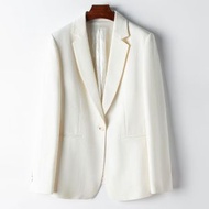 KF - 羊毛精紡西裝外套(M/L碼)(米白色)(下單後聯絡客服確認發貨尺碼)#K004009486