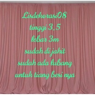 BACKDROP BACKGROUND HABUTAY FILAMIN HIGH 3.5 X WIDTH 3m