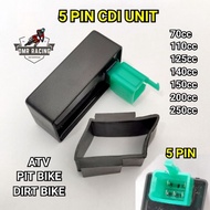 Motorcycle/ATV/Dirt Bike Engine 5 PIN CDI Unit 70cc 110cc 125cc 140cc 150cc 200cc 250cc CG CB