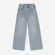 Quần jean nữ Owlbrand Wide/Xanh nhạt dirty