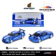 INNO64 Models Nissan Skyline GT-R R34 V-Spec Tokyo Auto Salon Kuala Lumpur 2024 Exclusive *CHASE RAN