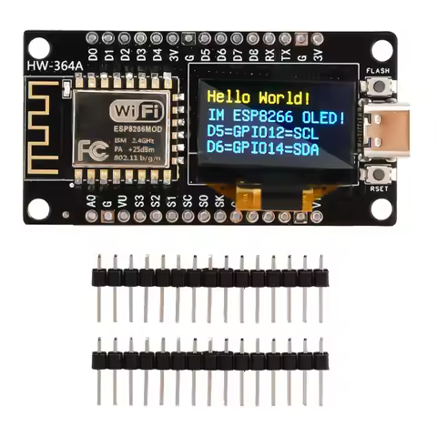 ESP-12F NodeMCU ESP8266 WIFI Development Board Module CH340C With 0.96 OLED Screen Yellow Blue Displ