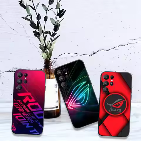 A-AsuS-S R-ROG LOGO Phone Case For Samsung S 24 Fe 25 Ultra Plus 20 Lite 21 30 22 23 24 22 Ultra 5G 