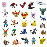 24Pcs Pokemon Dolls Pokemon Pokémon Pikachu Capsule Toy Doll Decoration Random