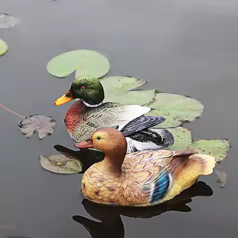 Pond Decor Pond Floating Duck Statue Floating Pond Decor Duck Sculpture for Garden Pond Pool Decor D