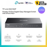 TP-Link ES210GP Omada 10-Port Gigabit Easy Managed Switch with 8-Port PoE+