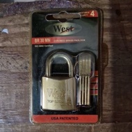 West padlock 30mm short padlock 30 mm