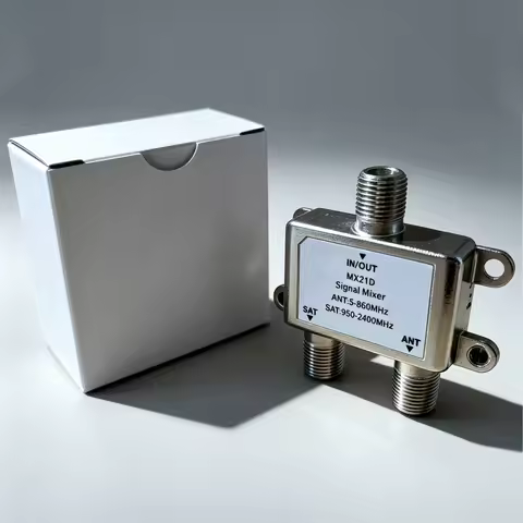 Combiner/Splitter ZSAT/ANT Diplexer Cable and Satellite TV MX21D DVB-S2 Terrestrial Digital Signal D