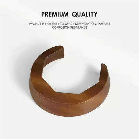 B06B-Suitable For E61 Series Coffee Machine Accessories Brewing Head Walnut Solid Wood Anti-Scalding