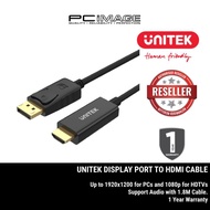 UNITEK DISPLAY PORT TO HDMI 1080P FEMALE CONNECTOR / DISPLAY PORT TO MALE HDMI PORT1 Year Warranty