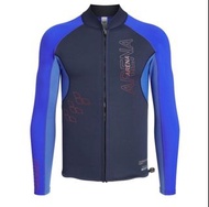 男士泳衣 ARENA DIAMONDS 2mm 長袖保暖衣 Powerheat 保暖衣 潛水外套 防曬衣 XL